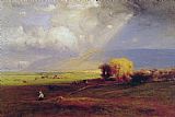 George Inness Famous Paintings - Passing Clouds